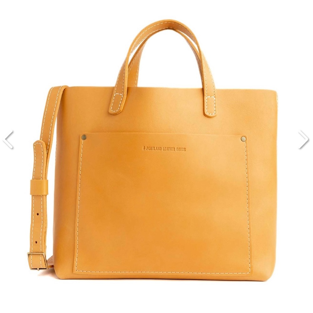 Portland Leather NWOT Sunflower Medium Crossbody Tote